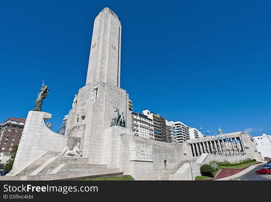 Main tower of the Monumento a la Bandera located at Rosario city.