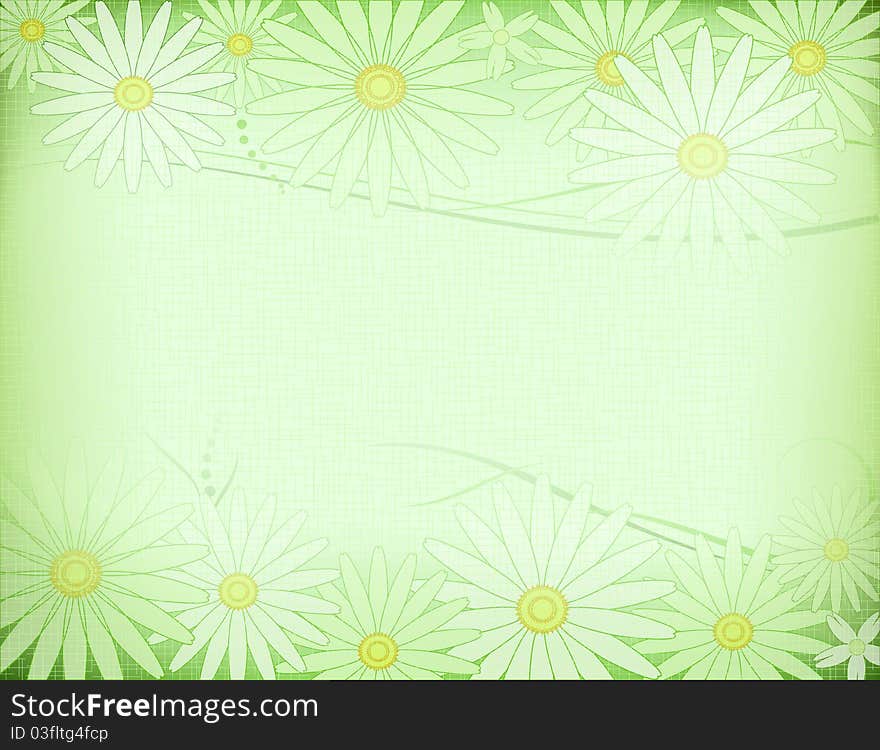 Vector of natural grunge floral design