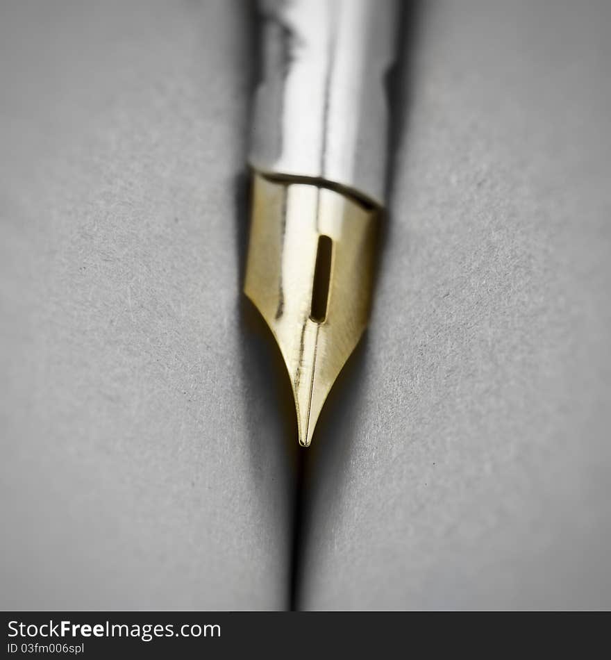 Close up with a pen. Close up with a pen