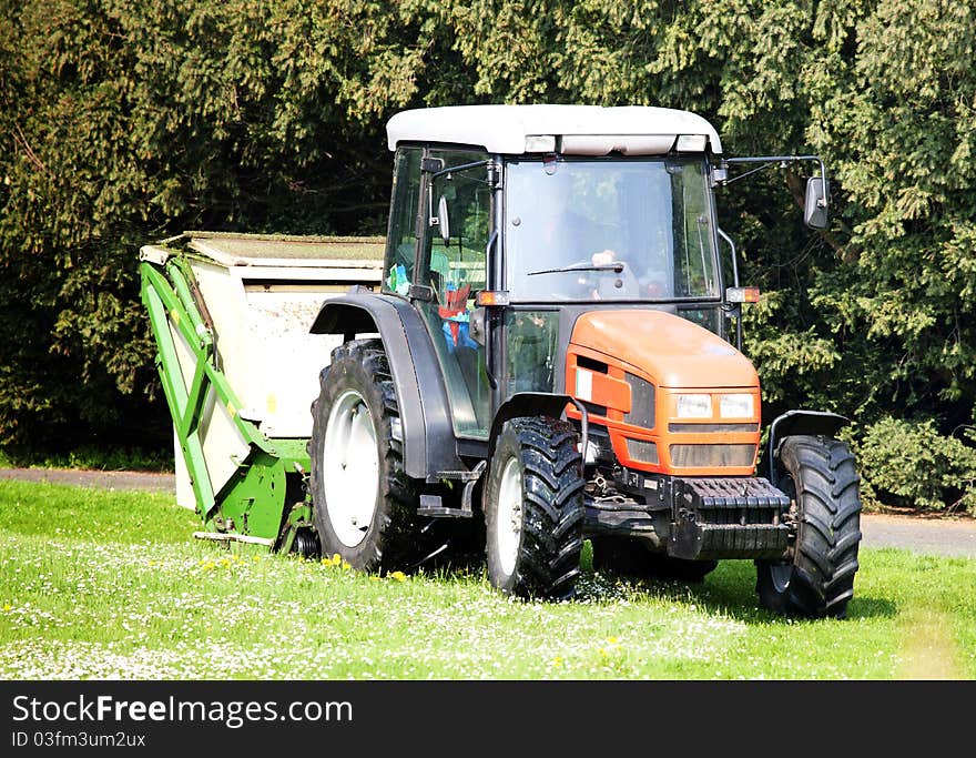 Spring works has just begun in the park