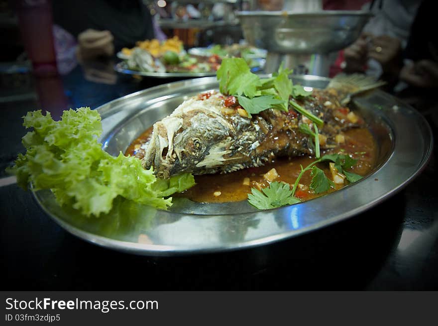 Grilled fish served as one of the main course