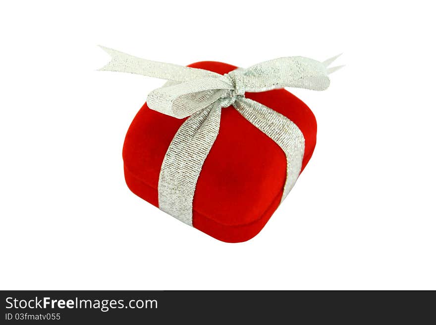 Red Gift Box With Ribbon