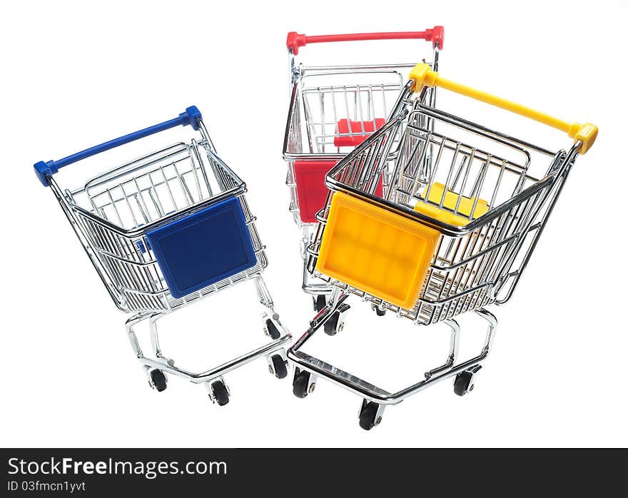 Isolated Shopping Trolley