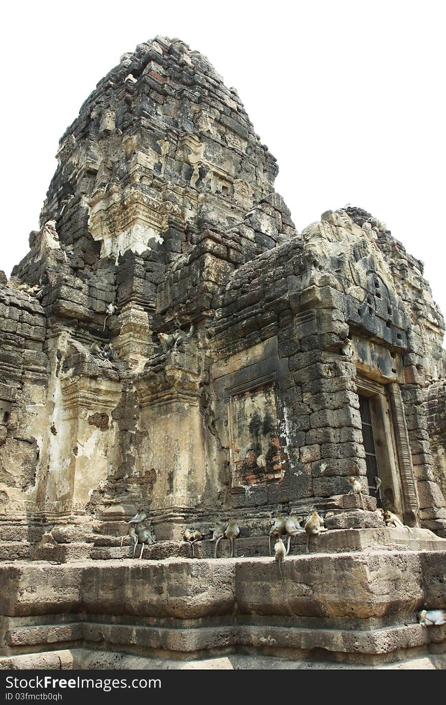 Texture of Thai ancient remains at the temple in Lopburi, Thailand. Texture of Thai ancient remains at the temple in Lopburi, Thailand