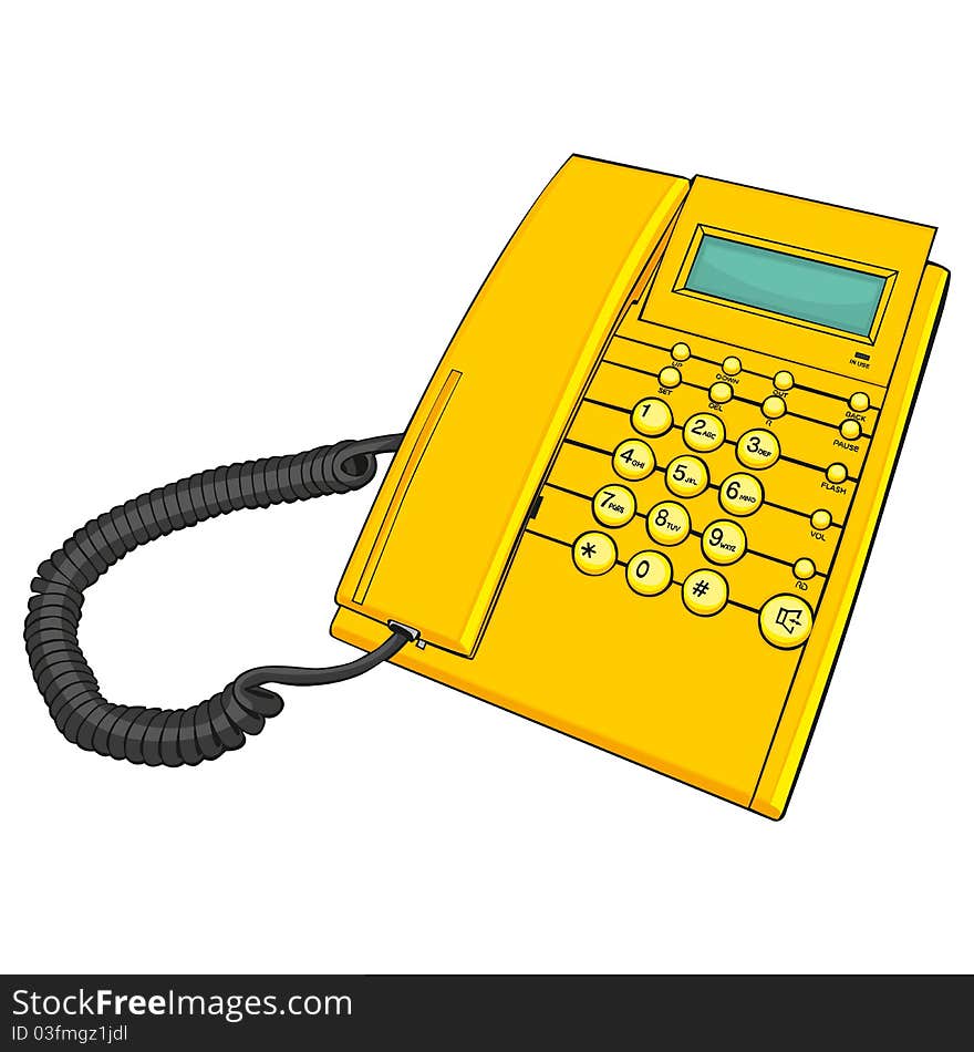 Illustration Of Isolated Phone