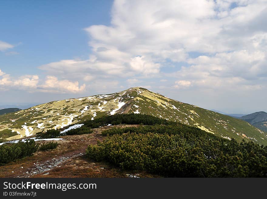 Gorgany. Mount Igrovets. Carpathian mountains. Gorgany. Mount Igrovets. Carpathian mountains