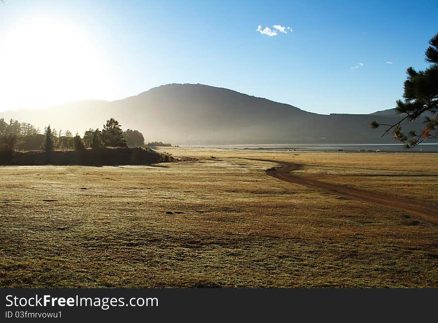 Sunrise at Theewaters Kloof Dam in Cape Town