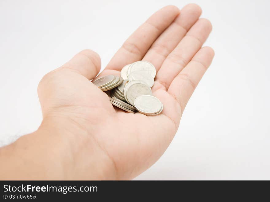 Coin On A Hand