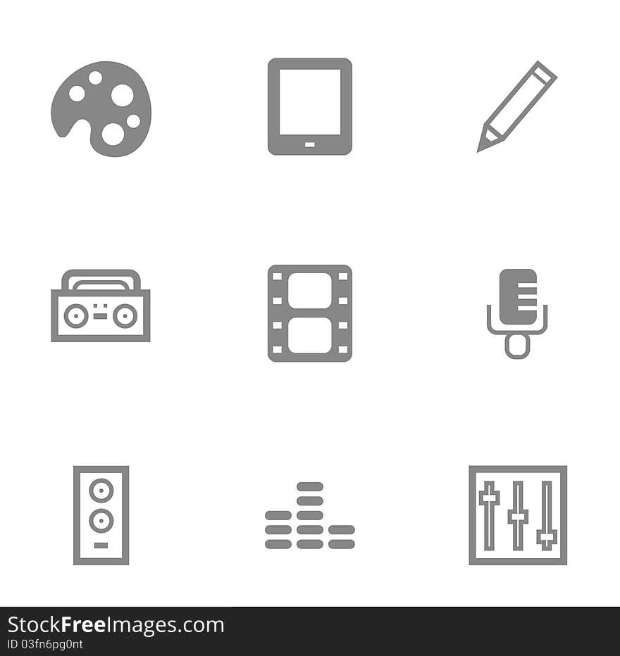 Multimedia icons