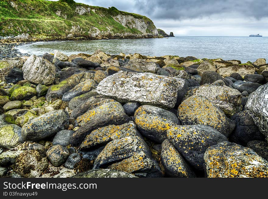 From the rocks at Portmuck beach. From the rocks at Portmuck beach.