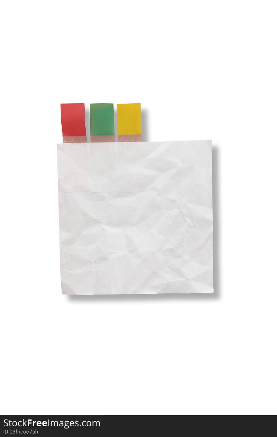 Mini blank page white paper