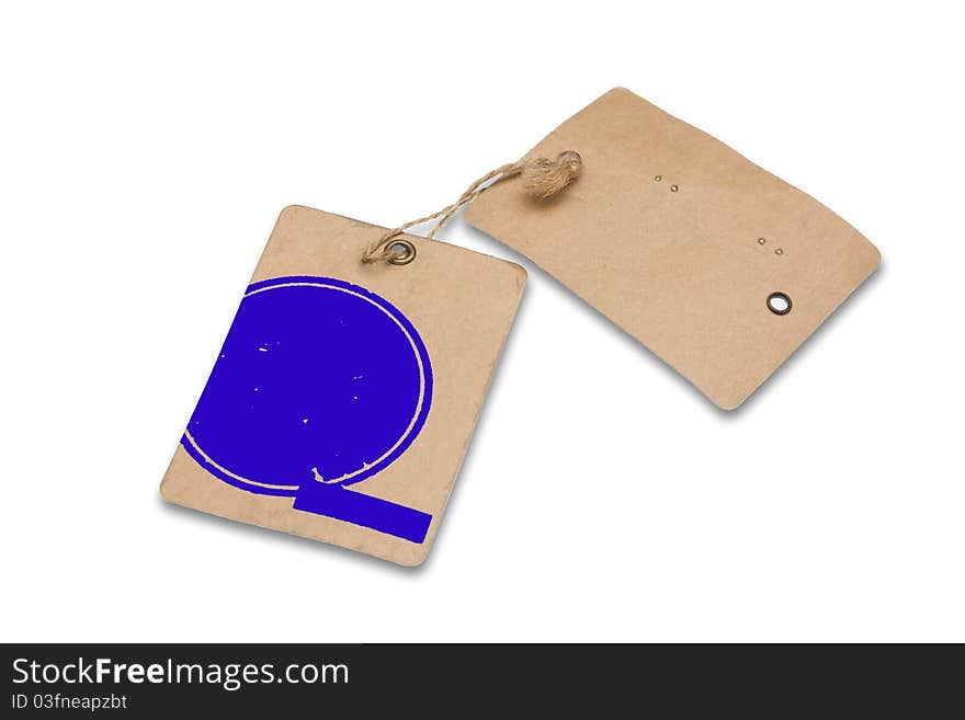 Blank tag for advertisement work