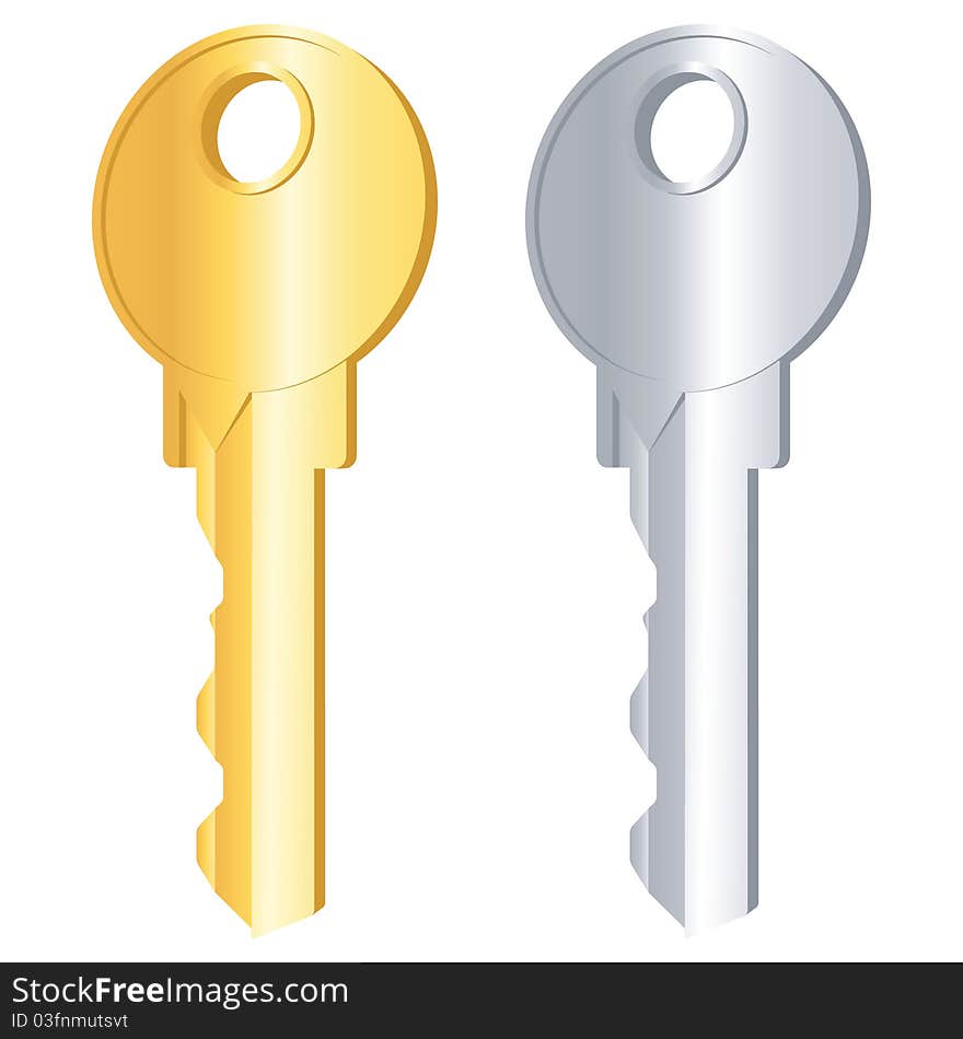 Gold and silver keys