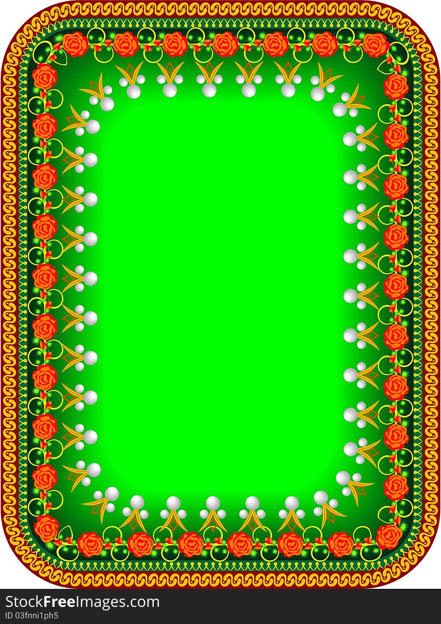 Frame in traditional Russian