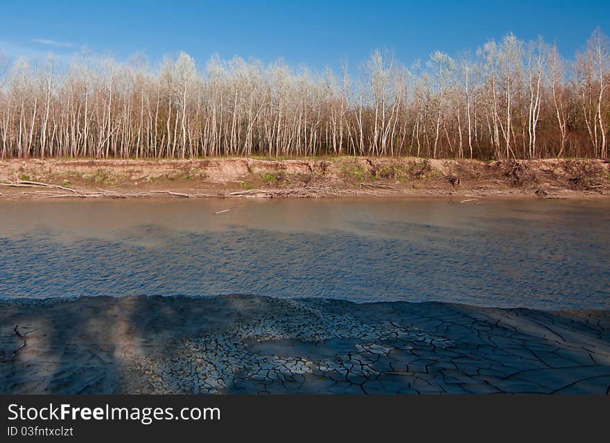 A beautiful landscape in a spring day. A beautiful landscape in a spring day