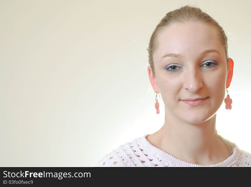 Beauty Portrait of a Blond Girl