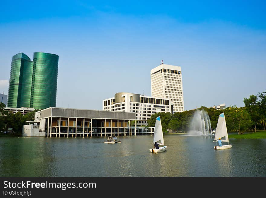 A lake in the park, bangkok. A lake in the park, bangkok