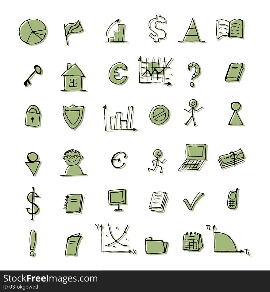 Set of finance icons for your design