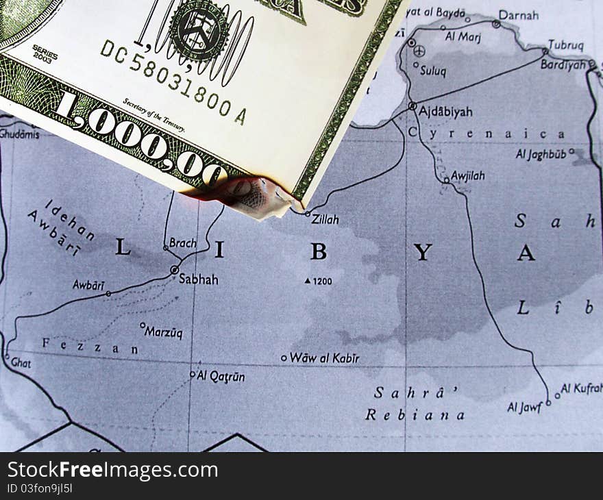 Burning money in LIBYA