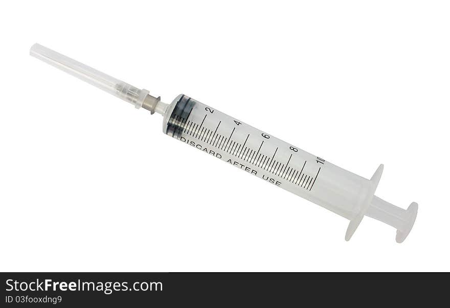 Blank Medical Syringe