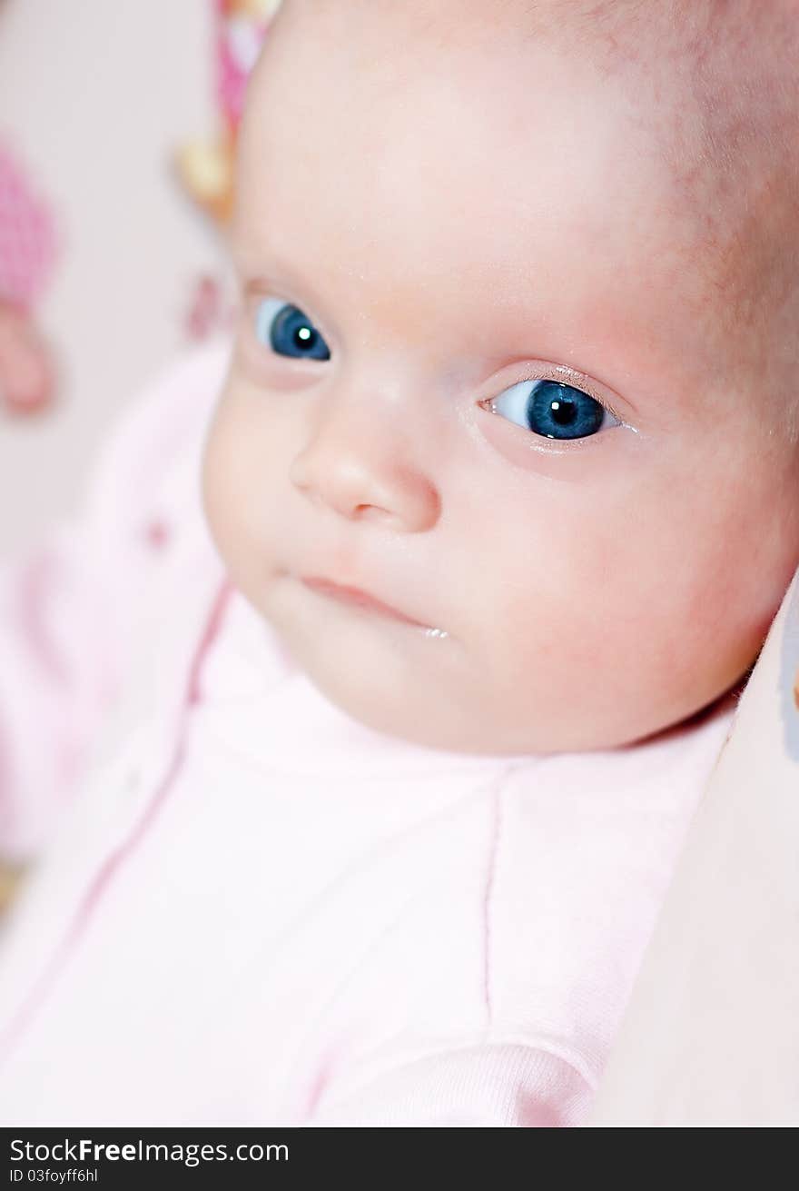 Little cute baby with wonderful blue eyes. Little cute baby with wonderful blue eyes