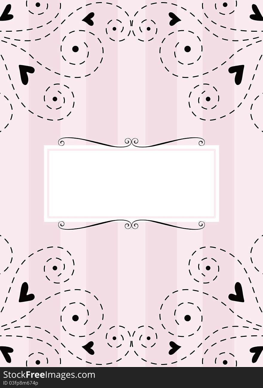 Template Frame Design For Greeting Card