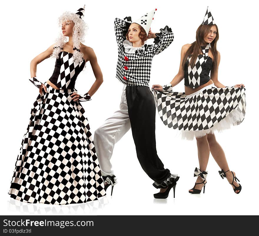 Females in chess suit