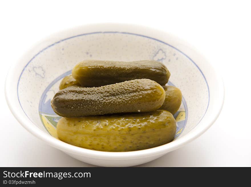 Gherkin in the bowl