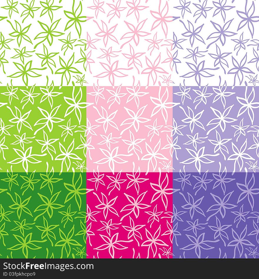 Seamless pattern from leaves of different colors. Seamless pattern from leaves of different colors