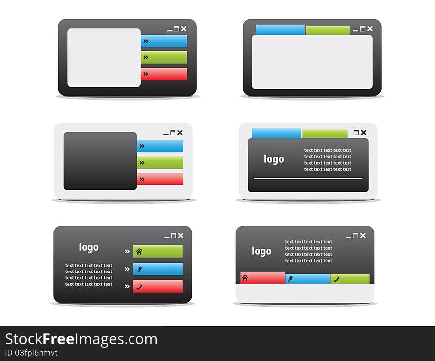 Web Business Card Set 05