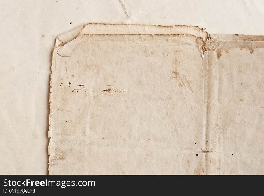 Old grunge empty paper background. Old grunge empty paper background