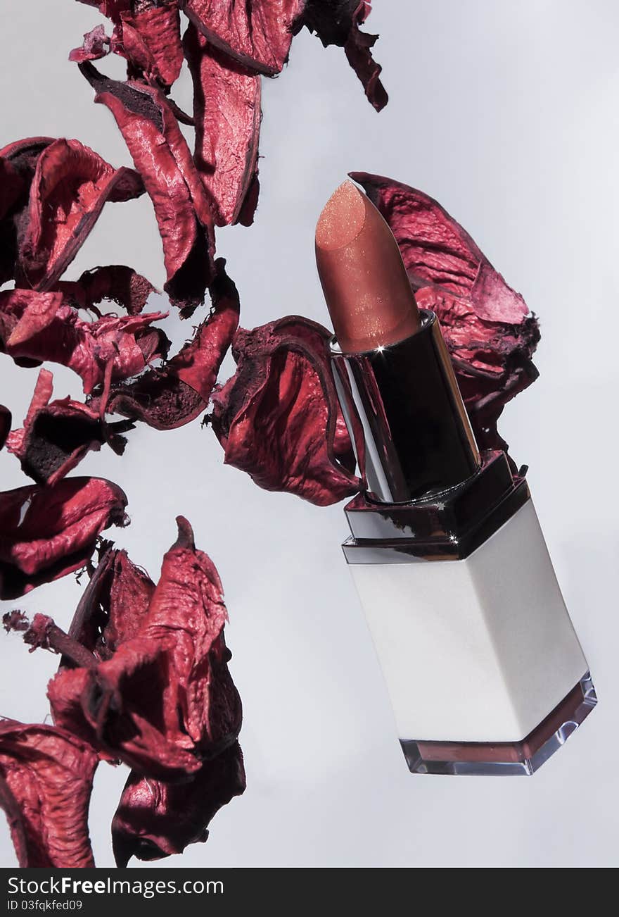 Lipstick and leafs