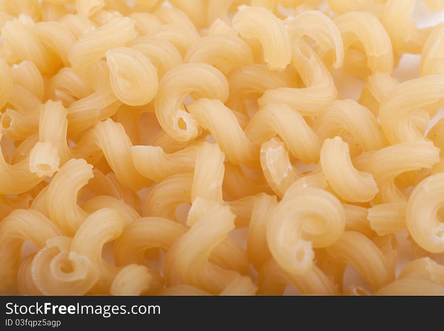 A heap of italian macaroni.