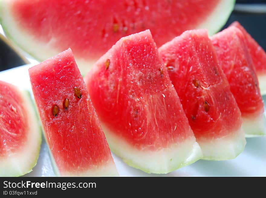 Image of slice fresh watermelon