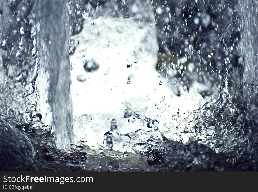 Macro shot of splashing water. Macro shot of splashing water