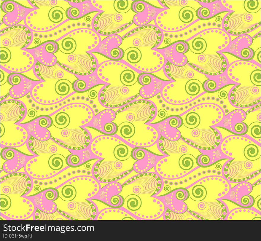 Floral vector seamless pattern