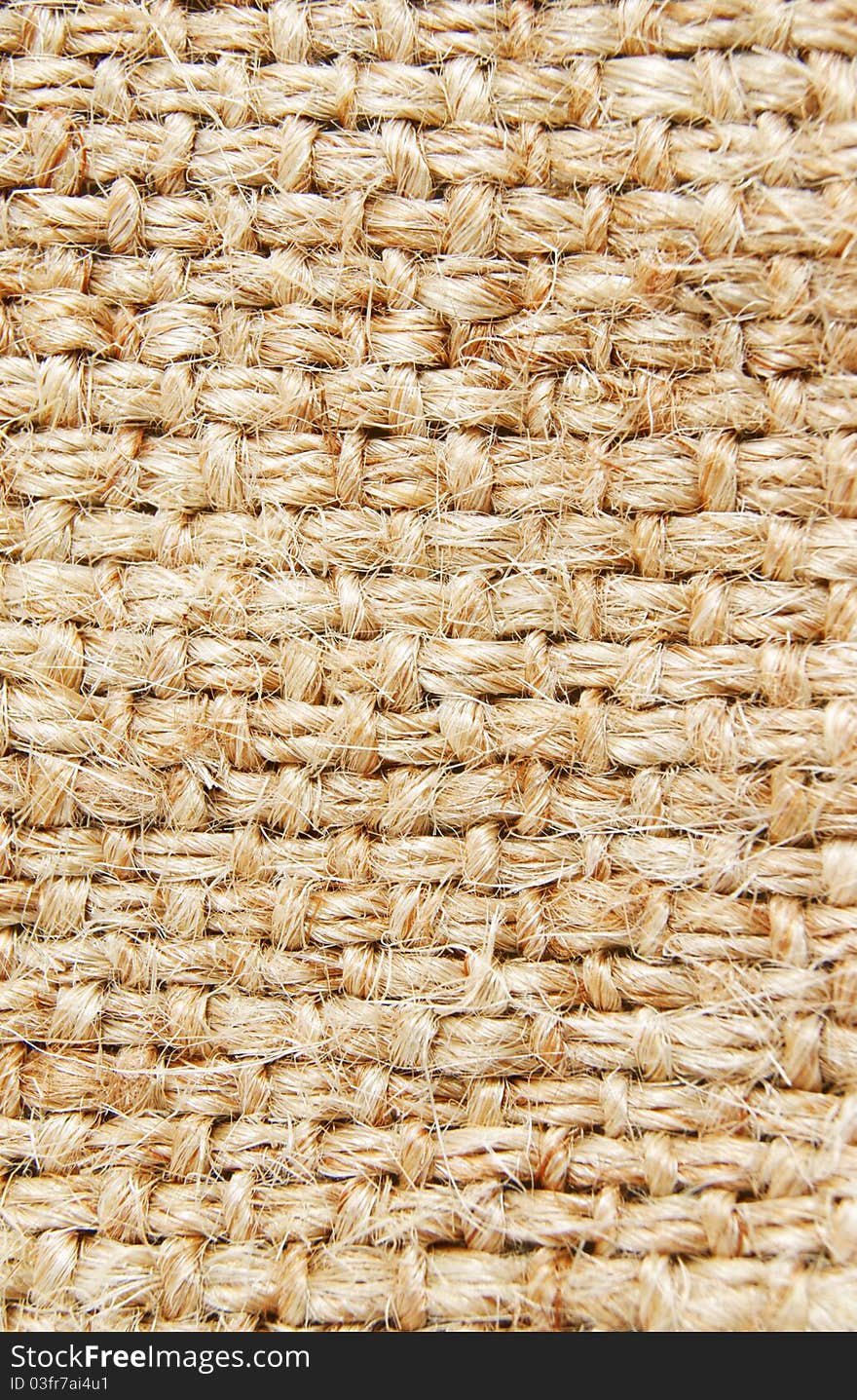 Rough canvas brown textile background. Rough canvas brown textile background