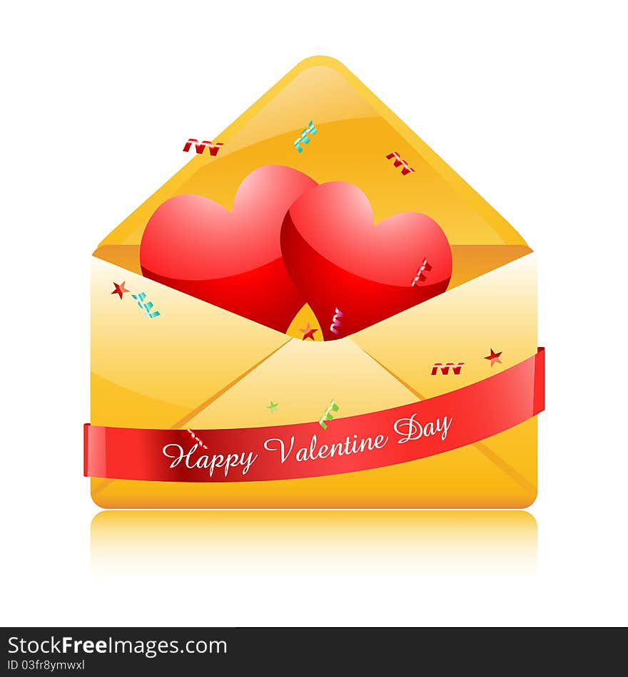 Hearts In Envelope