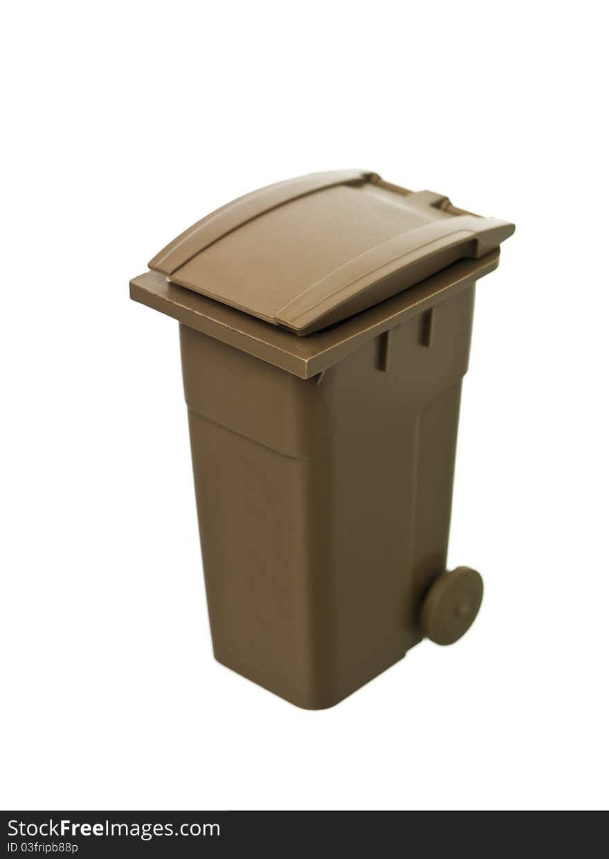 Brown Recycling Bin