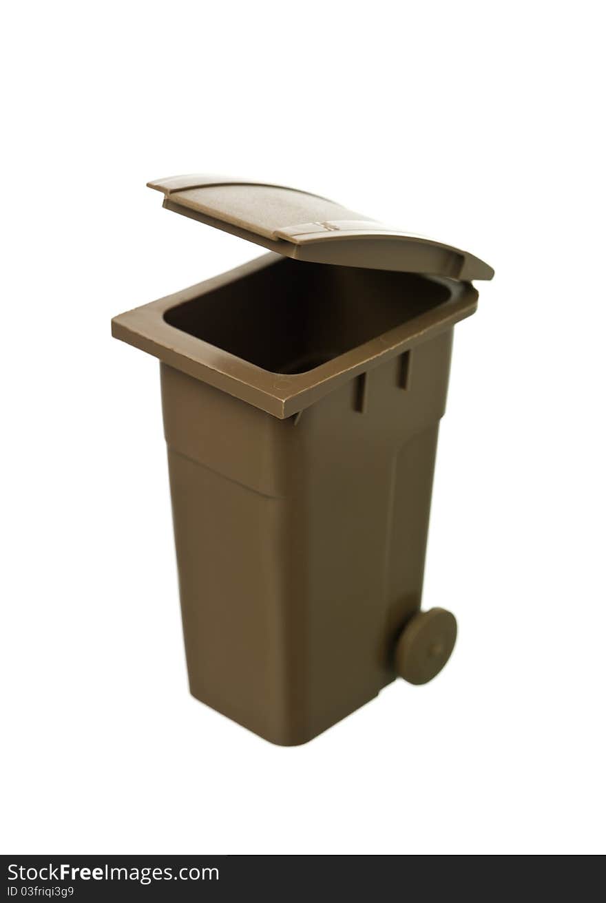 Brown Recycling Bin