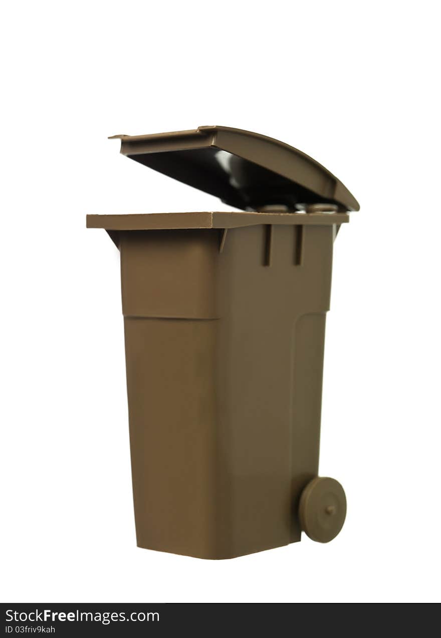 Brown Recycling Bin