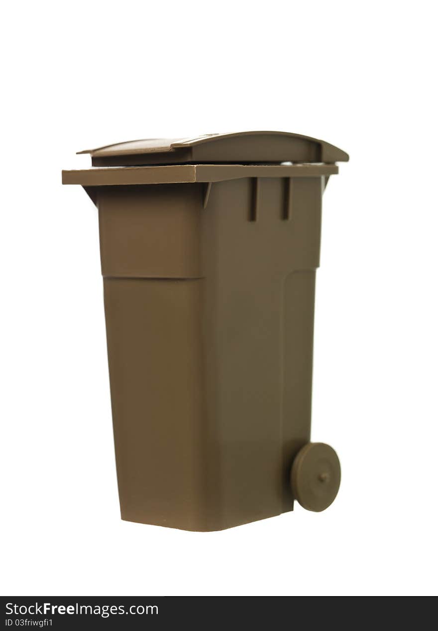 Brown Recycling Bin