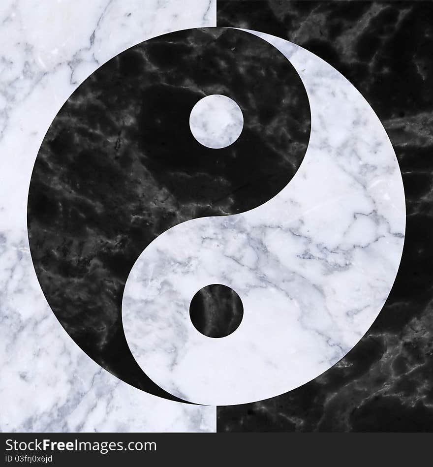 Illustration of black white taoist religion symbol. Illustration of black white taoist religion symbol