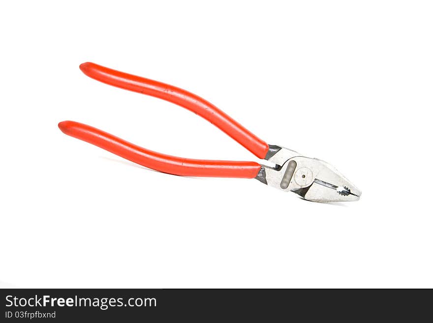 Pliers. Isolated on white background.