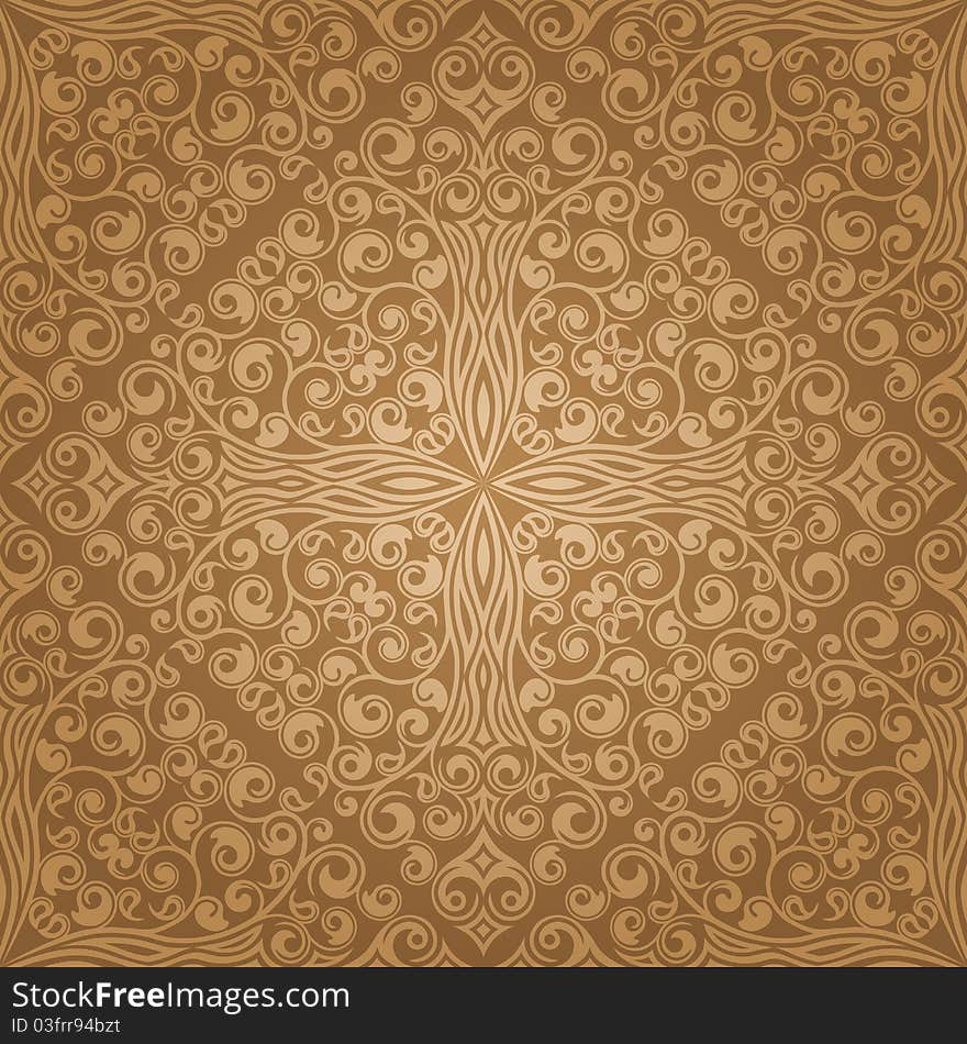 Abstract seamless floral pattern. Vector illustration. Abstract seamless floral pattern. Vector illustration.