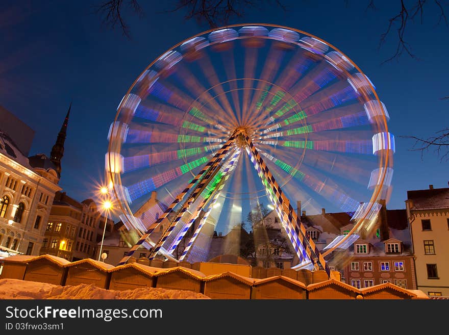 Ferris wheel in Riga Latvia