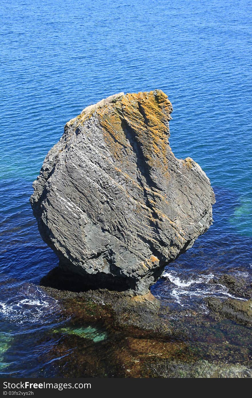 Sea stack off the coast of Newfoundland