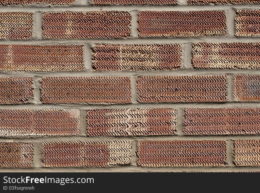 Close up background of a brick wall