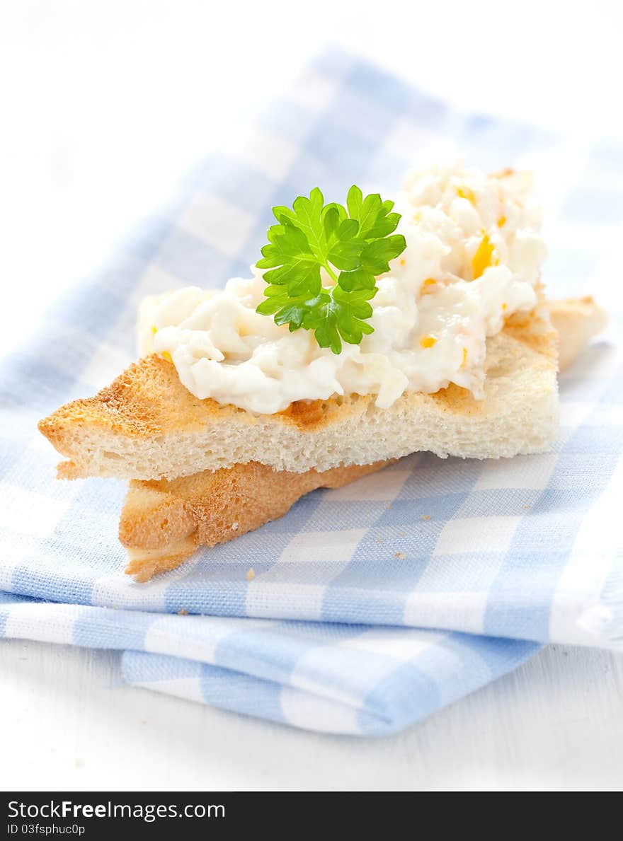 Toast With Chicken Salad