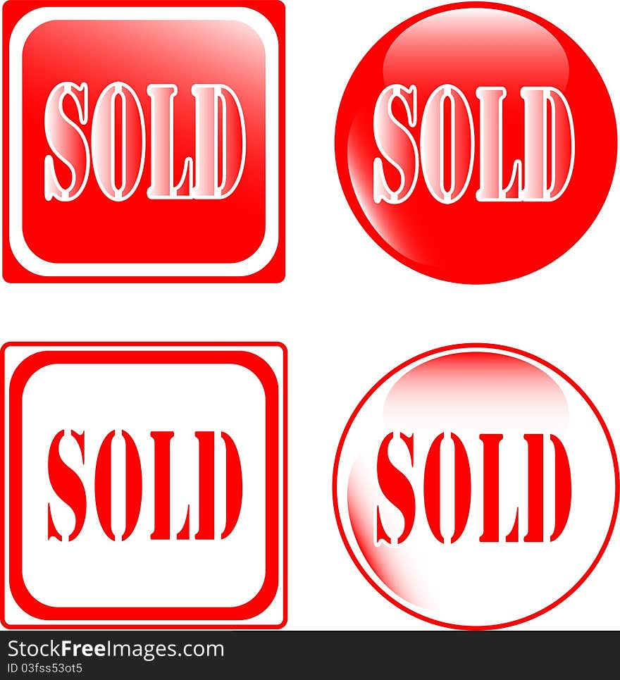 Real estate sold sign